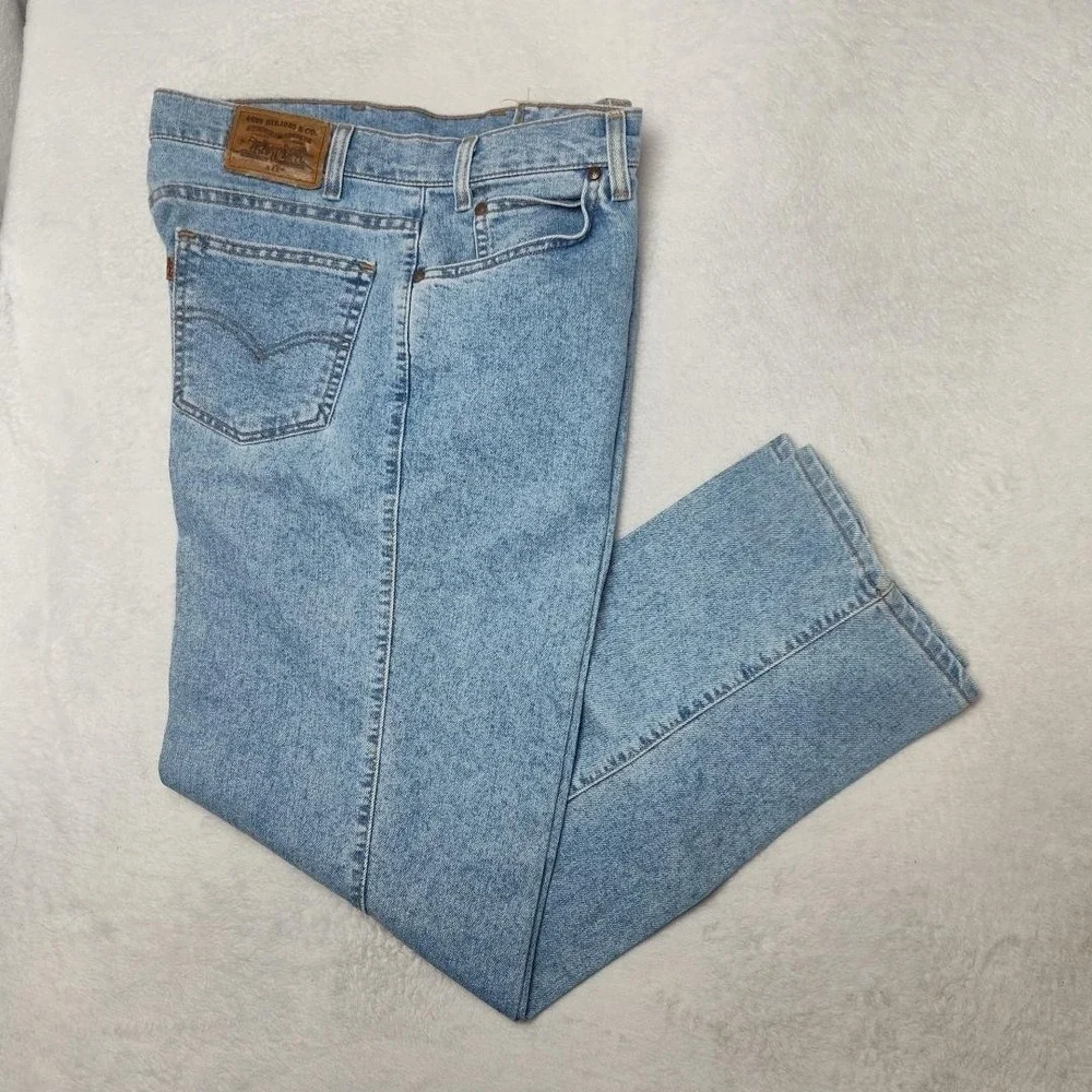 Vintage Levis 540 Jeans Mens 36x29 Blue Relaxed Straight Acid Wash 90s Denim USA